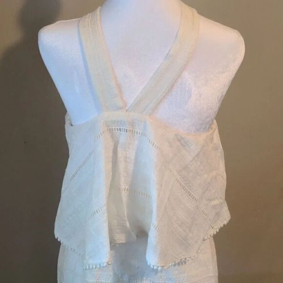 Chelsea28 Small White Criss Cross Mini Summer Dress - Picture 10 of 15